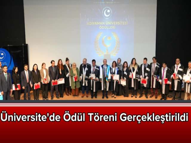 Üniversite'de Ödül Töreni Gerçekleştirildi